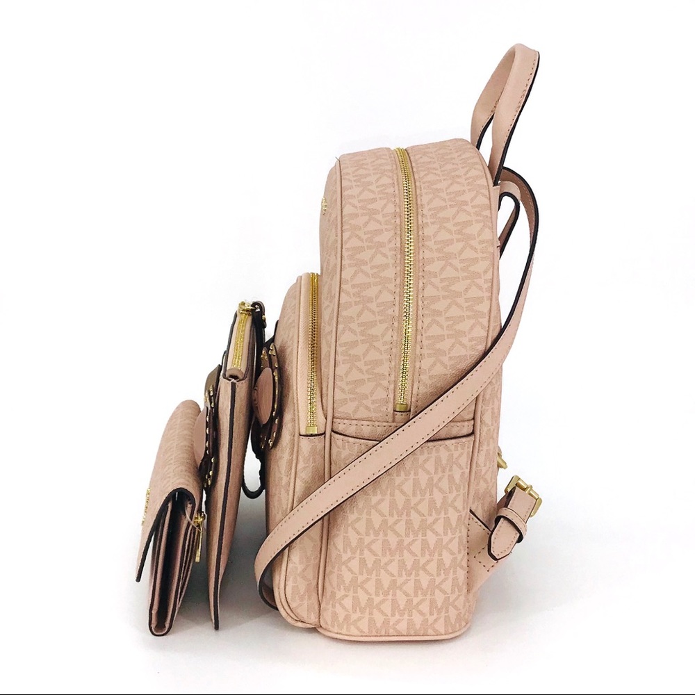 4PCS Michael Kors Abbey Backpack Wallet Clutch Pom - Picture 3 of 8